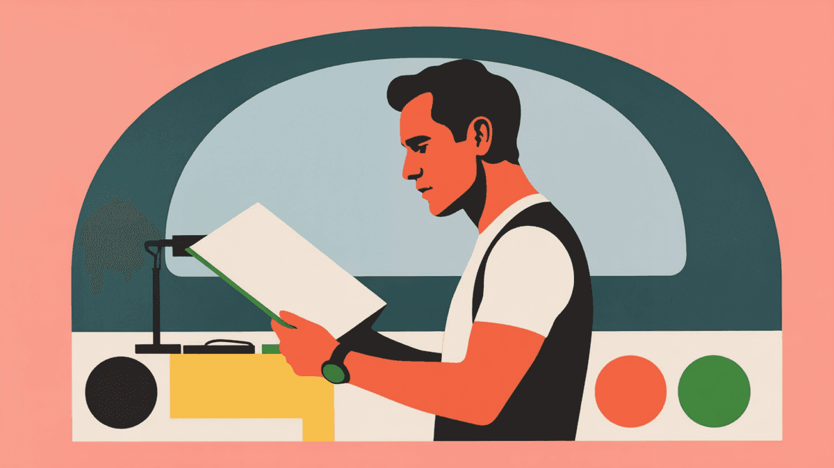 Focused professional analyzing pricing strategy at modern standing desk